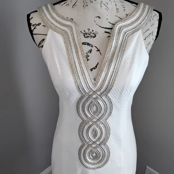 🎉HP🎉 NWT Lilly Pulitzer Valli Shift Dress In Resort White - 0 - Picture 11 of 16